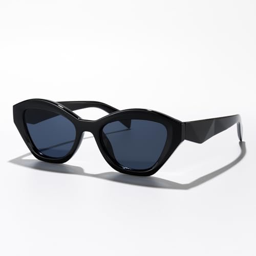 Retro Cat Eye Sunglasses for Women Men 2000s Vintage Fashion UV400 Shades for Party Streetwear Instagram Aesthetic