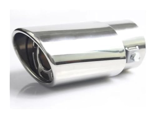 Embout d'échappement rond universel en acier inoxydable chromé pour une finition élégante