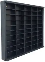 Display para Coleção com 50 Nichos Escala 1:64, Expositor com Tampa para Melhor Proteção e Visualização