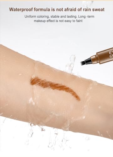 Caneta de sobrancelha Microblading – Lápis de sobrancelha mágicos atualizados para mulheres com 4 po