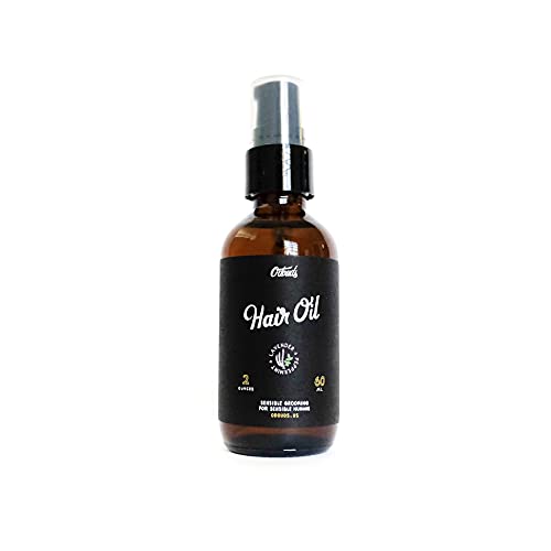 O'Douds Hair Oil - Nourishing Plant-Based & Vegan Hair Oil - Counteracts Dry, Frizzy Flyaways & Heals Damaged Hair & Scalp - Lightweight & Non-Greasy - Lavender & Peppermint Scent 2 oz.