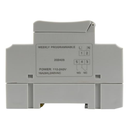 Temporizador THC15A 12V CA/CC programable digital de carril DIN 4