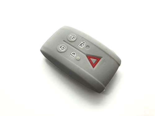 Nordecco Protex JAG12SL - Funda protectora inteligente de silicona con 5 botones para Jaguar modelos 2008 2009 2010 2011 2012 SE XF XJ XKR Cover