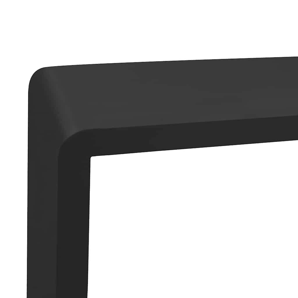 Juego de 3 estantes de pared flotantes de madera de densidad media para decoración y libros, estantes colgantes cuadrados con soporte invisible, 3 tamaños diferentes para salón y pasillo