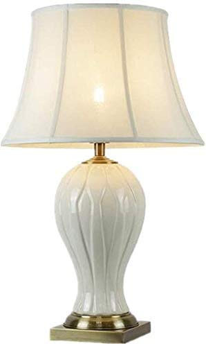 Indoor Decorations American Decorative Lighting Table Lamp Modern Craft Enamel Export Craft Porcelain Handmade Cloth Cover Table Lamp