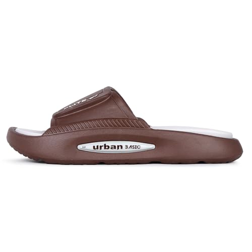Image of FLITE FL-2052 Men's Slides - Cushioned Casual Sandals for Gents, Soft Plush Padding & Bold Color Design