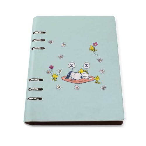 スヌーピー ルーズリーフ さらさら書ける メモ帳 ダイアリー ノート キャンパスノート 用途別 日記 A5 日記帳