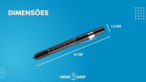 Lanterna Clinica de mão LED para exames oticos, Oftamologicos, estudantes - DocBeam (ROXO)