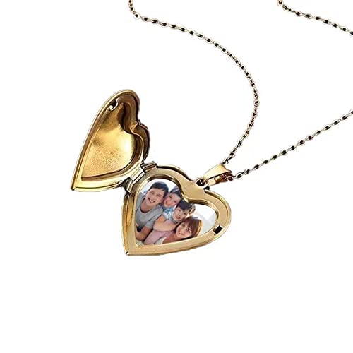 Uthosmdo Bible Verse Prayer Locket With English Lord's, That Holds Pictures, Christian Stainless Steel Lockets Gifts For Men Women Girls And Boys (Heart Hand Gold) #TOP2