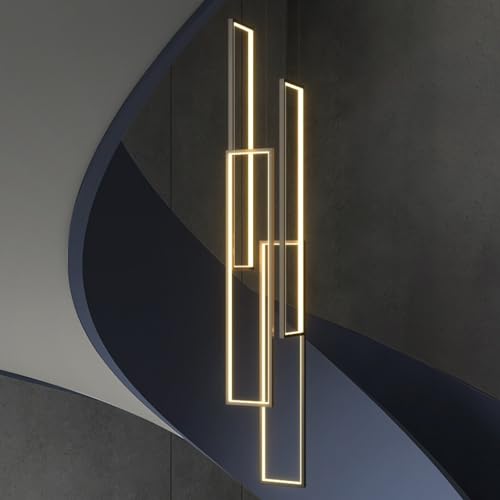 Suspension LED à intensité variable avec télécommande lustre 100W réglable noir mat - 5