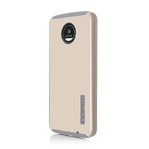 Incipio DualPro Case for Moto Z Force Smartphone - Iridescent Champagne / Light Gray
