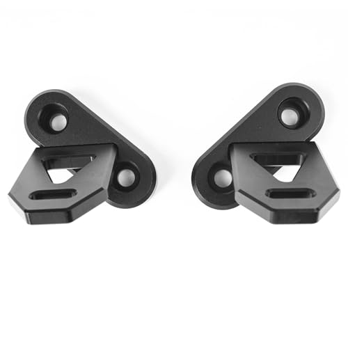Image of JK CNC A-Pillar Work Light Mounts Windshield Hinge Offroad LED Pod Lamp Mounting Brackets Hood Lamps Ditch Lights Holder,2PCS Black Aluminum Mounts(Only Brackets)