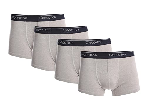 Mens Cotton Rich Stretch Boxer Brief (SLIM FIT) | Tag Free, Underwear Boxer Brief for Men | 4/8-pack, (Made in Egypt)