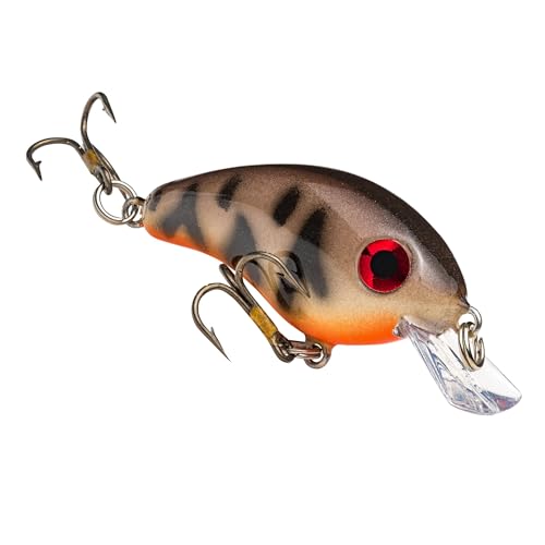 Strike King (HCBPM-515) Bitsy Pond Minnow Crankbait Fishing Lure, 515 - Crawfish, 3/32 oz,...