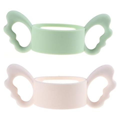 Silicone Wide-Neck Baby Bottle Handle, Outer Diameter Over 6cm for Bottle (Pack of 2) Cover
