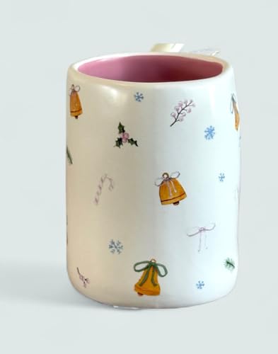 Taza de cerámica navideña Rae Dunn miniatura 3