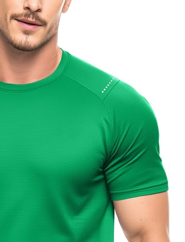 Zengjo Mens Workout Shirts Quick Dry Short Sleeve Athletic Tee Moisture Wicking Top for Running Gym Fitness Training3