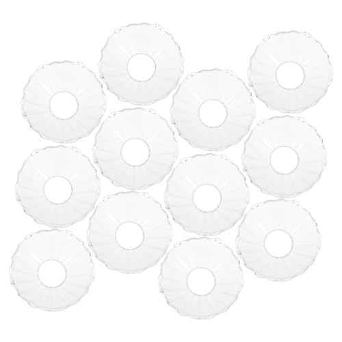 OUNONA 12pezzi Raccoglitore Cera per Candele Protezione Antigoccia per Candelieri Piatto Impedisce Cera Protegge Tavolo per Portacandele Bastoncino Ornamentale