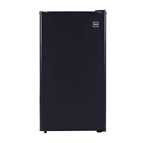 RCA RFR321-B-Black-COM RFR321 Single Mini Refrigerator-Freezer Compartment-Adjustable Thermostat Control-Reversible Doors-Ideal for Dorm, Office, RV, Garage, Apartment-Black Cubic Feet, 3.2 CU.FT - Image 3