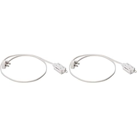 Amazon Basics 2-Prong Indoor Extension Cord Power Strip - 2-Pack Cover