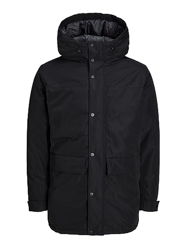 JACK & JONES Jjchamp Parka Jacket, Negro, L Hombres