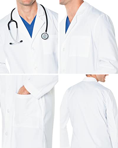 Landau Mens Landau Scrub Zone Unisex Relaxed Fit 2-Pocket Drawstring Cargo Scrub Pants 85221 Medical Lab Coat, White, 44 Us #TOP3