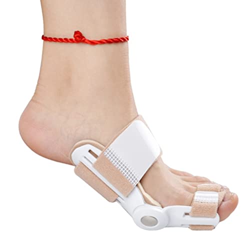 JQQJZLC Corrector de doble agujero para dedo gordo del pie valgus Eversion, hallux valgus, enderezador de férula para juanetes, corrección del dolor, suministros ortopédicos para el cuidado