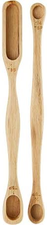 Mad Hungry 3-Piece Acacia Wood Measuring Spoon Set (Renewed)