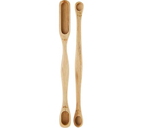 Mad Hungry 3-Piece Acacia Wood Measuring Spoon Set (Renewed)