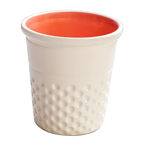 Contenedor de ceramica Dritz Novelty coral organizador de agujas