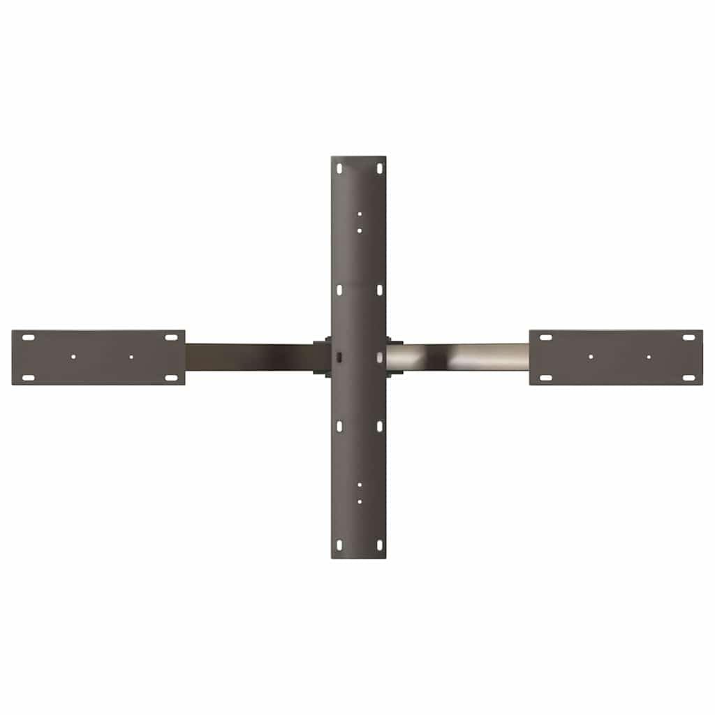 Hothingwell Czarna metalowa podstawa stolika kawowego z motywem pająka 98 x 58 x 42-43 cm, wytrzymały ciężki stojak z regulowanymi poziomami i śrubami mocującymi do blatu