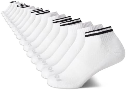 AND1 Boys’ Socks – Athletic Cushion Quarter Cut Socks (16 Pack)