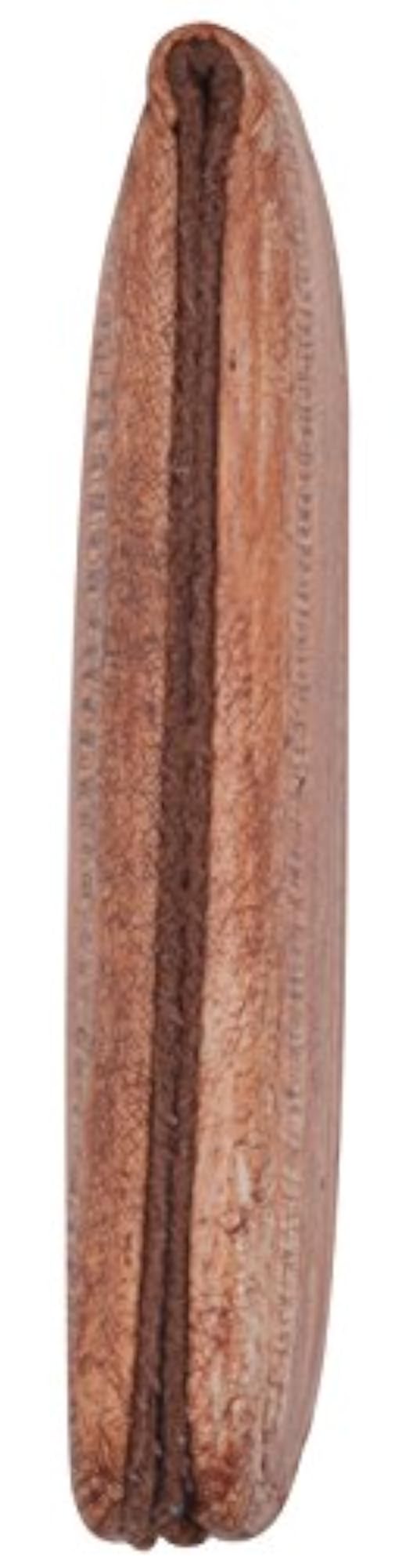 Eel Skin Leather Magnetic Money Clip, Waterproof Brown