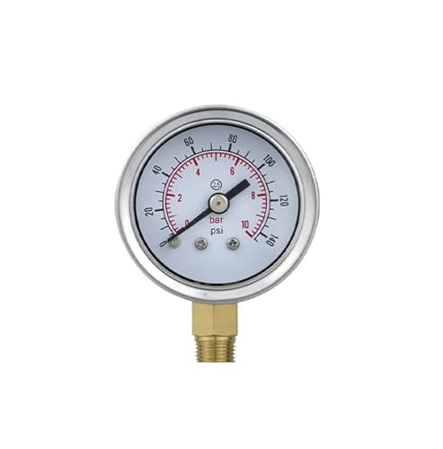 Manomètre 40mm 0-250 bar avec connexion filetée 1/8 et boîtier robuste en acier inoxydable