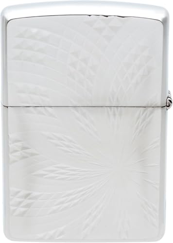 Encendedor Zippo Vintage en Latón Plateado miniatura 5
