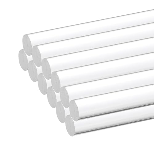 Image of MECCANIXITY 12pcs Acrylic Round Rods 5 /16 inch x 12 inch Clear Acrylic Dowel Rods Sticks Plastic Sticks Strip for DIY Crafts Lighting Gardening Decoration - 8mm x 300mm