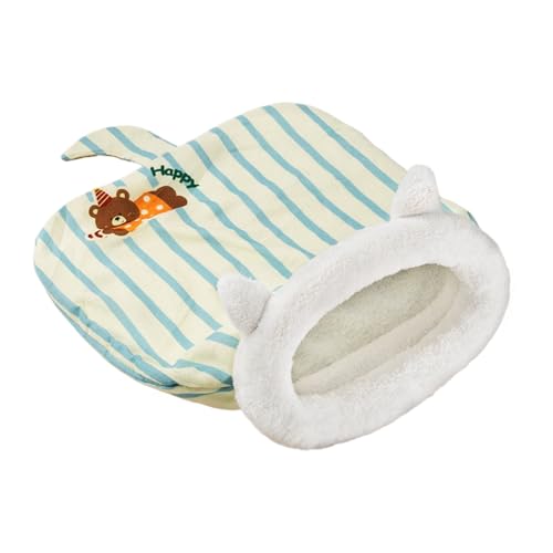 Schlafsack für Katzen Haustierhöhle für Haustiere, warm, halbfest Winterkorb, waschbar, sicher für Katzen | für kleine Haustiere, drinnen und draußen, Wohnzimmer oder Schlafzimmer, vier