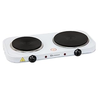 SQ Professional Blitz Electric Hot Plates Hob - Table-Top Single & Double Portable Rings for Cooking, Warming, Boiling - Fryer for Home, Camping & Caravan - 2500W