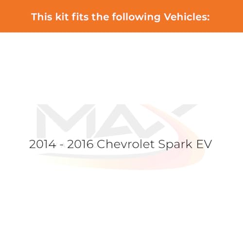 Image of Max Advanced Brakes Front & Rear Brake Kit Compatible With 2014 2015 2016 Chevy Spark EV Replacement Premium OE Disc Brake Rotors and Ceramic Brake Pads
