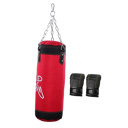 YARNOW 1 Juego Juego de Sacos de Arena Punching Bag Boxing Bag Neceser Deporte Bolsas de Deporte Bolsas Deporte Gym Bag Bolsa de Entrenamiento de Ejercicio Bolsa de Patadas Planchar Rojo