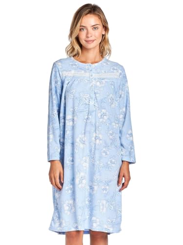 Image of Casual Nights Women's Cozy Long Sleeve Fleece Nightgown