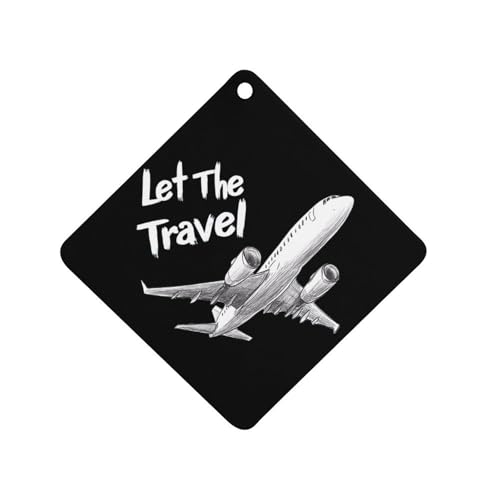 Airplane Travel Car Air Freshener Hanging Aromatherapy Tablets for Car Accessories Rhombus