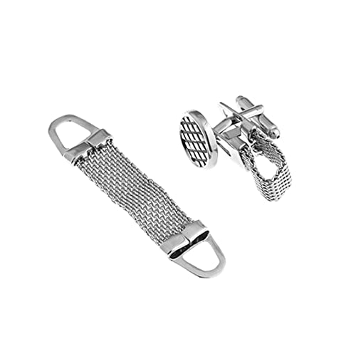 Gemelos Daesar para camisa slim fit para hombre plata