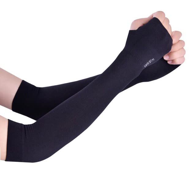 NICSY Biker/Sports Full Arm Fingerless Sleeves Gloves for UV, Dust, Summer, Sun Protection for Men and Women