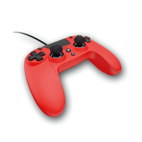 Gioteck   VX4   Mando PS4 Wired, Controlador Cableado para la Playstation 4, 3,5 mm Puerto de Audio, Soporta vibraciones y movimientos, Compatible con PS4 y PC Rojo (Windows 8.1) (VX4PS4 43 MU)