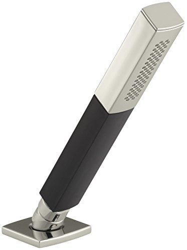 40% Off Discount KOHLER 45203-SN Shift Multifunction Square Handshower with Black Handle, 2.0 GPM, Vibrant Polished Nickel