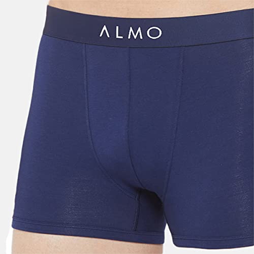 Image of ALMO Men's Better Cotton Trunk (Pack of 2) | Sweat Absorbent, Anti-Microbial | Light Weight | Solid Collection