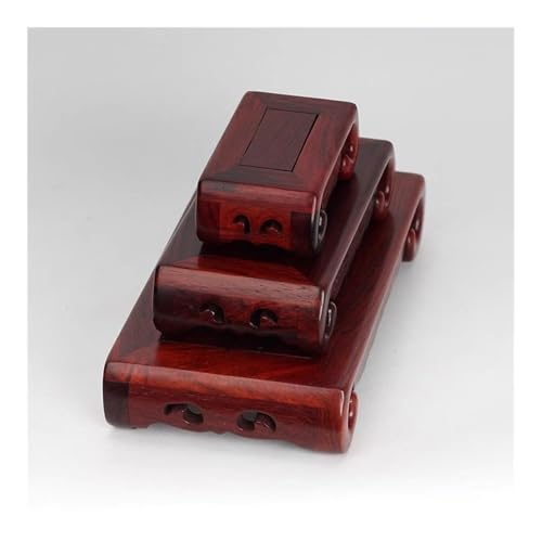 Pedestal rectangular de madera y alambre para servicio de té en jarrón S 7