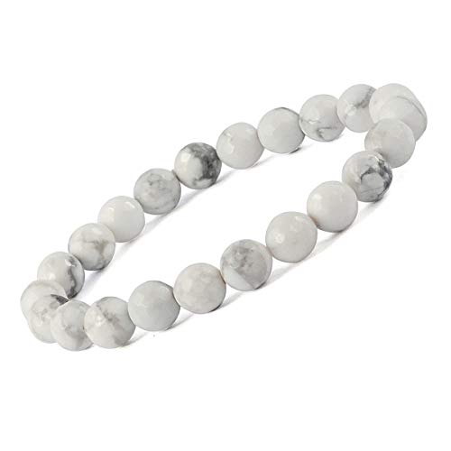 Image of Reiki Crystal Products Certified Natural Crystal Stone 8 mm Diamond Cut /Faceted Beads Bracelet for Men & Women | Reiki Charged Gemstone Bracelet | Multiple Crystal Variants Available