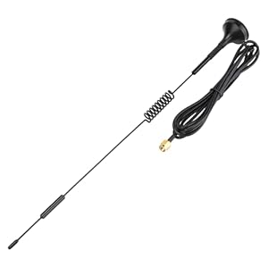 High Gain Antenne, Antenne Duurzame High Gain SMA Male Magnetische Zuigantenne Goede Compatibiliteit voor Walkie Talkie